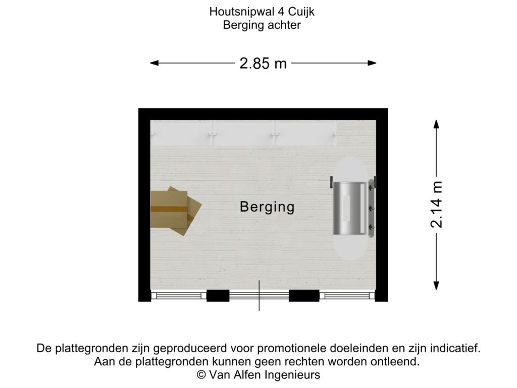 Berging achter