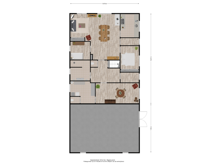 Spaanderstraat 126 te Berghem - begane grond