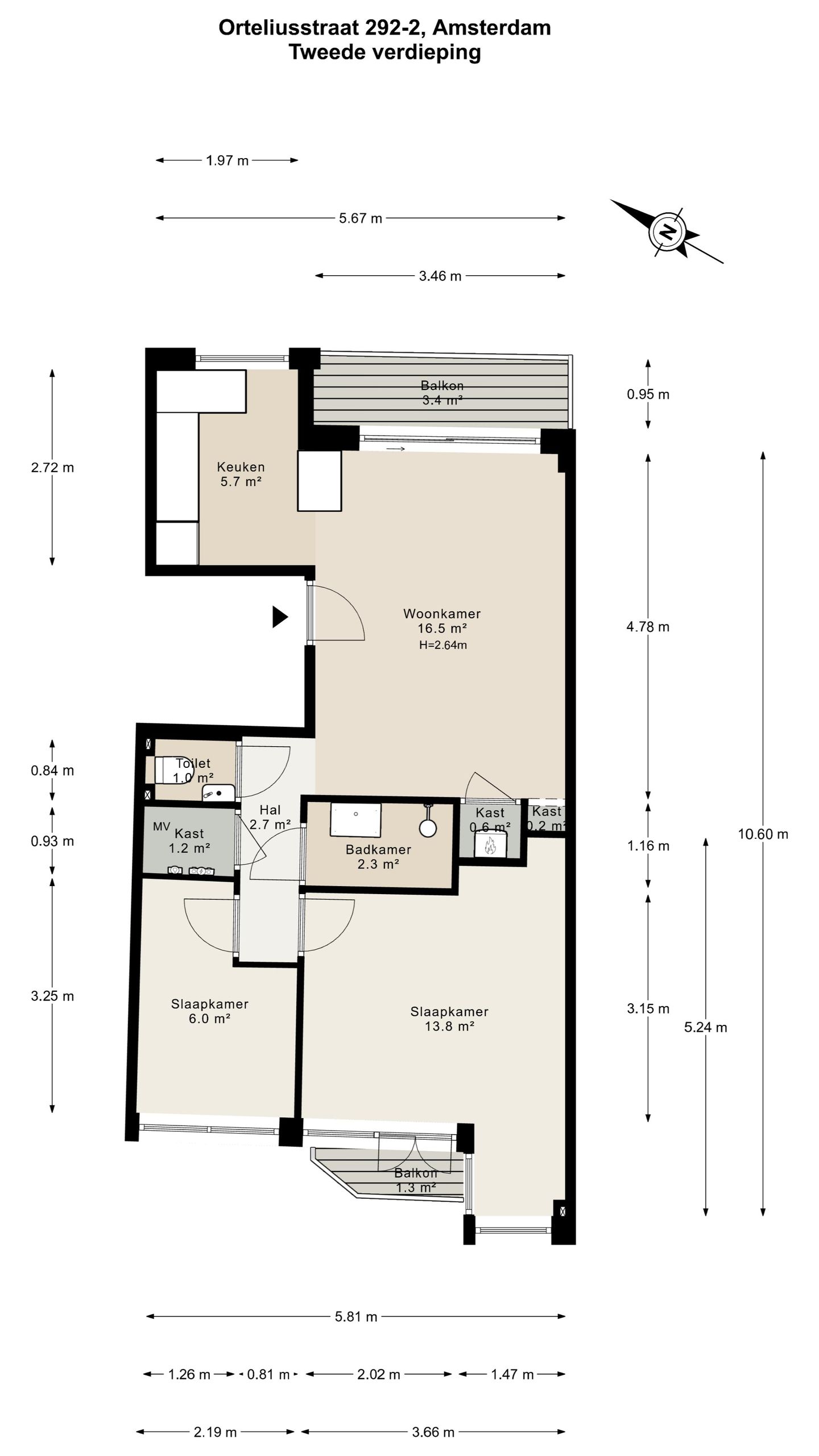 Foto 25 van Orteliusstraat 292-2
