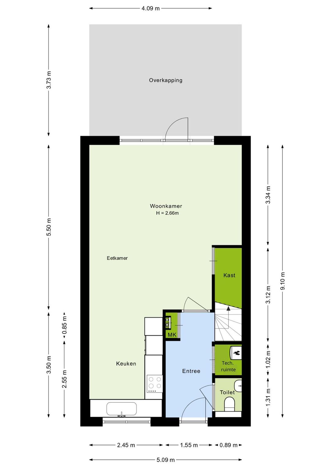 Foto 7 van Doornboomstraat 2-C