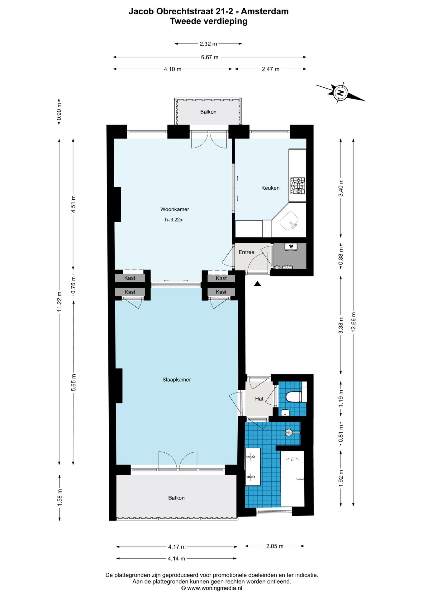 Foto 27 van Jacob Obrechtstraat 21-2