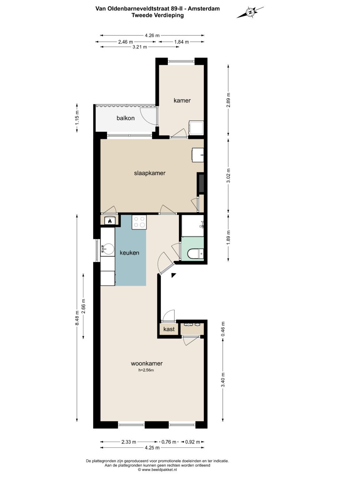 Foto 21 van Van Oldenbarneveldtstraat 89-2