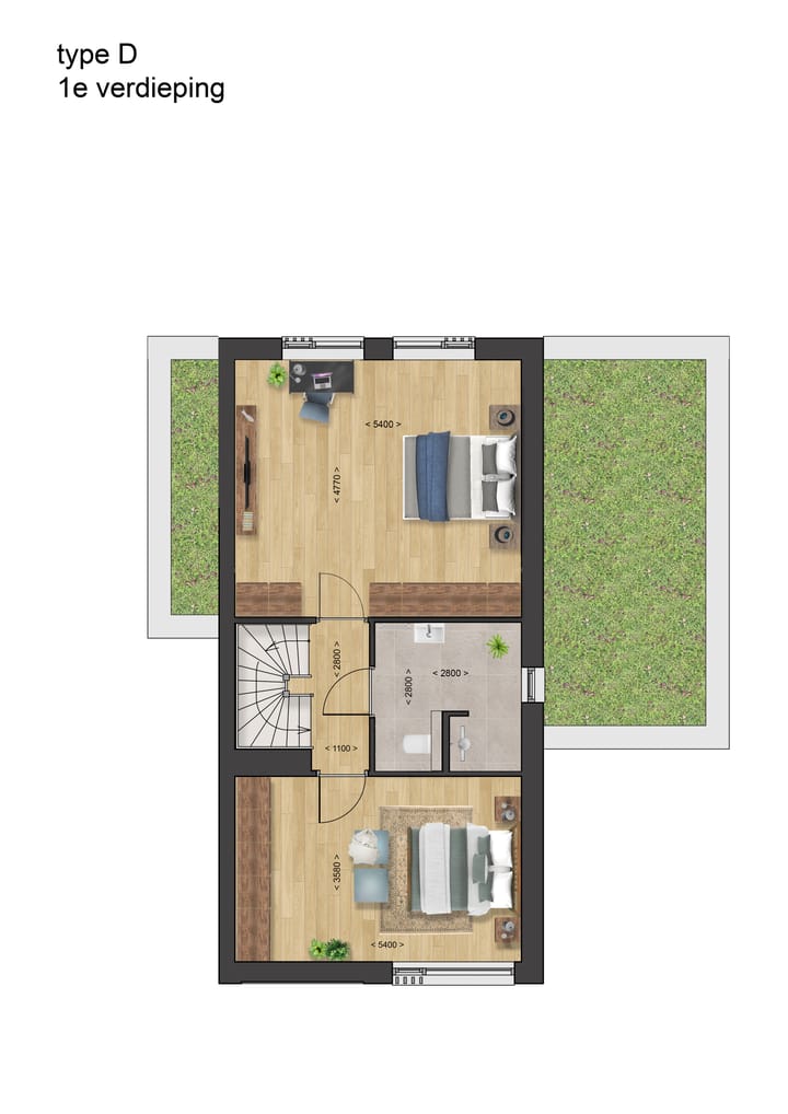 Foto 3 van Type (D)uchesse | vrijstaand aan boszone (Bouwnr. 265)