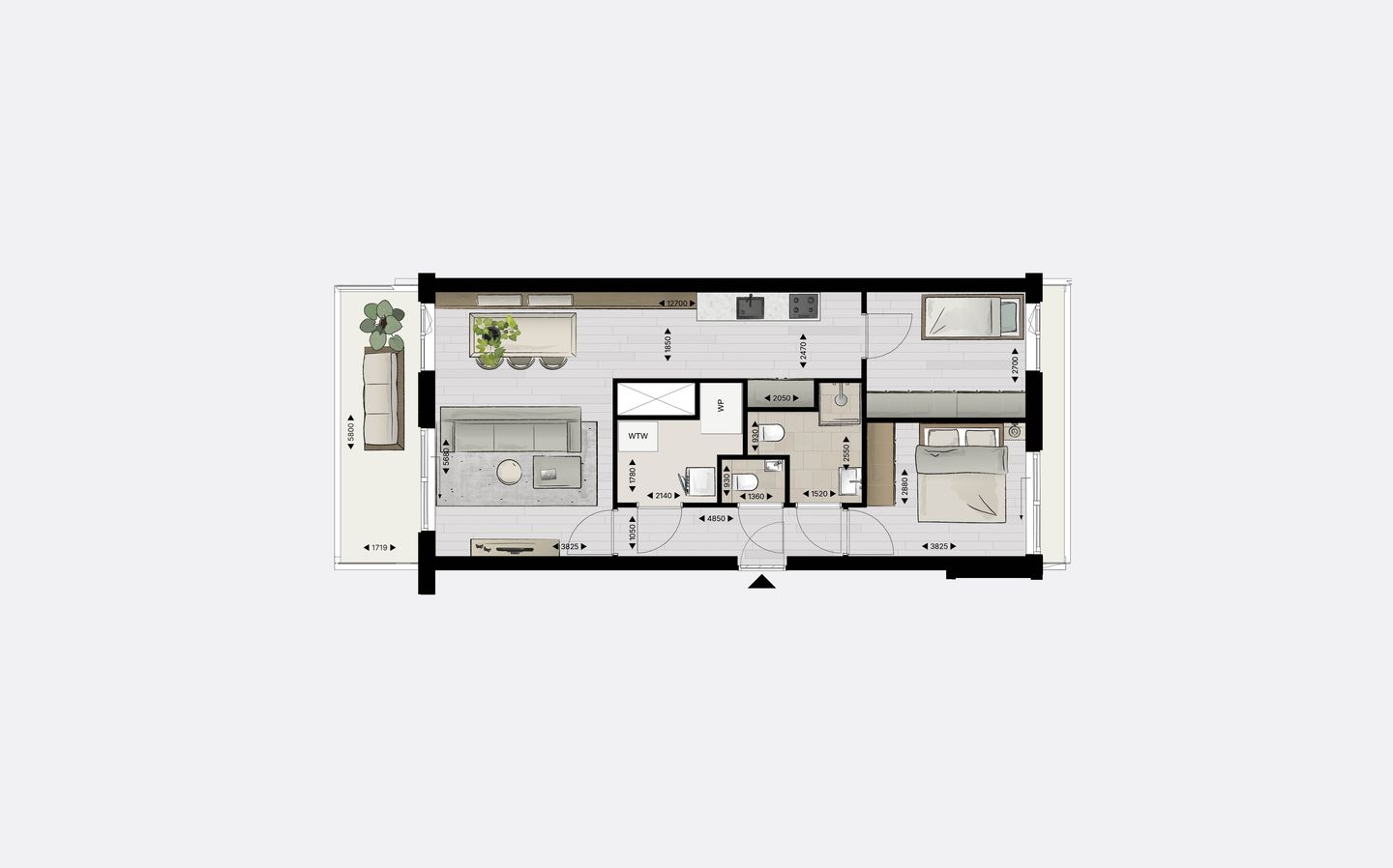 Foto 4 van Appartement type D (Bouwnr. 27)