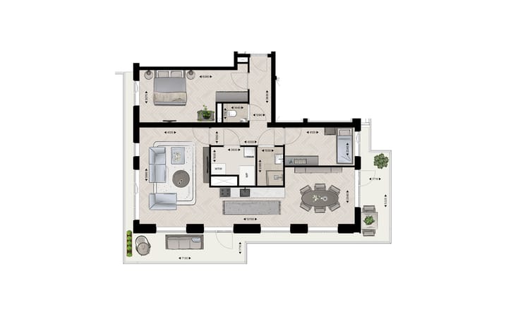 Foto 5 van Appartement type E (Bouwnr. 4)