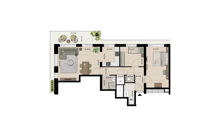 Foto 3 van Appartement type G (Bouwnr. 46)