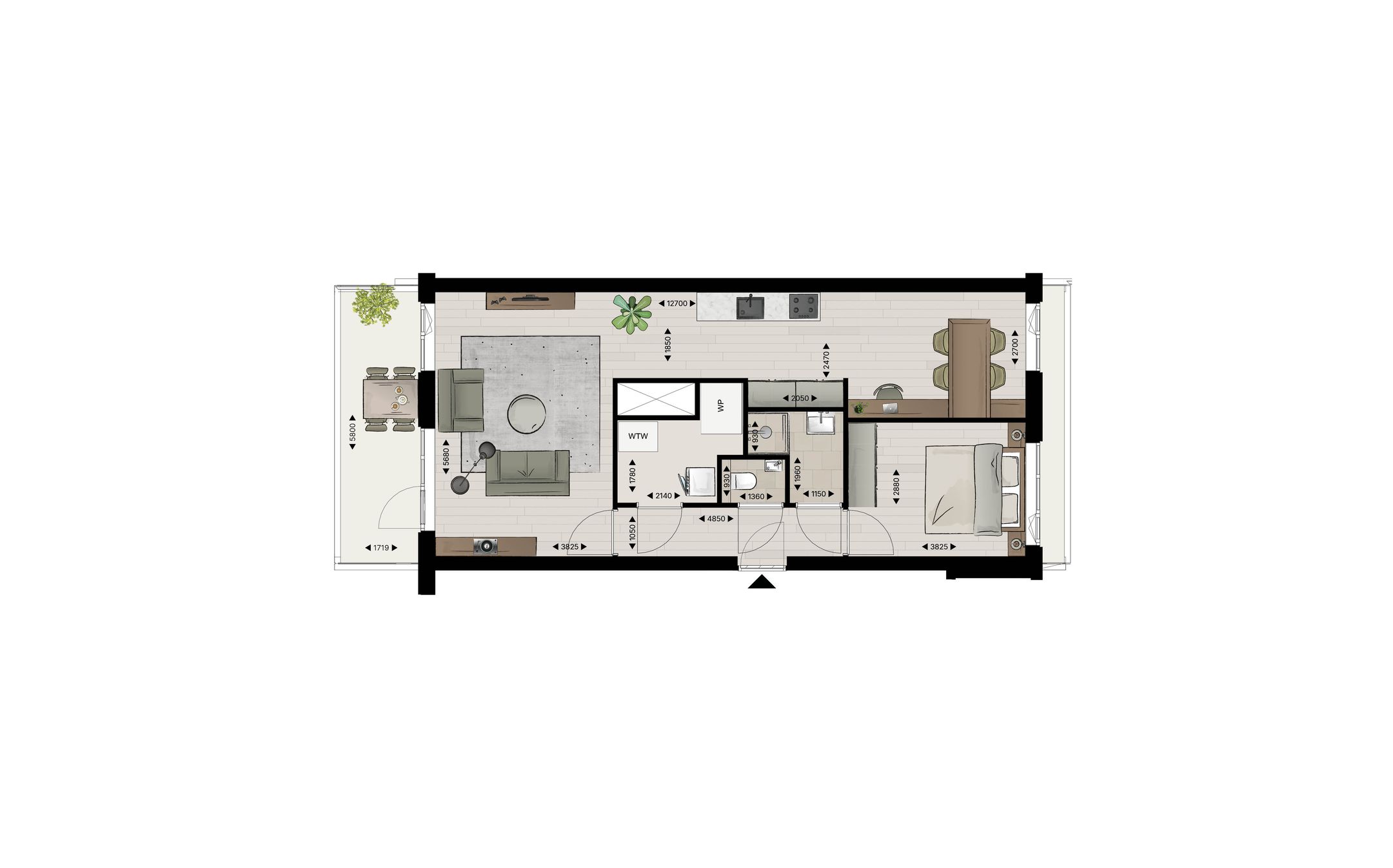 Foto 3 van Appartement type D (Bouwnr. 15)