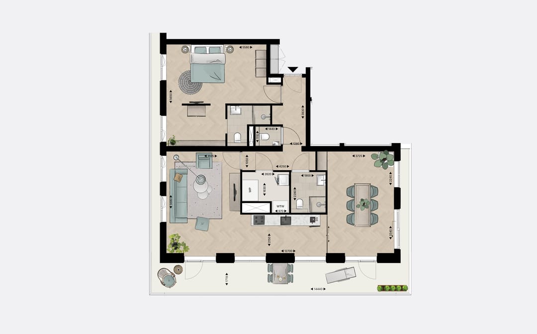 Foto 7 van Appartement type F (Bouwnr. 20)