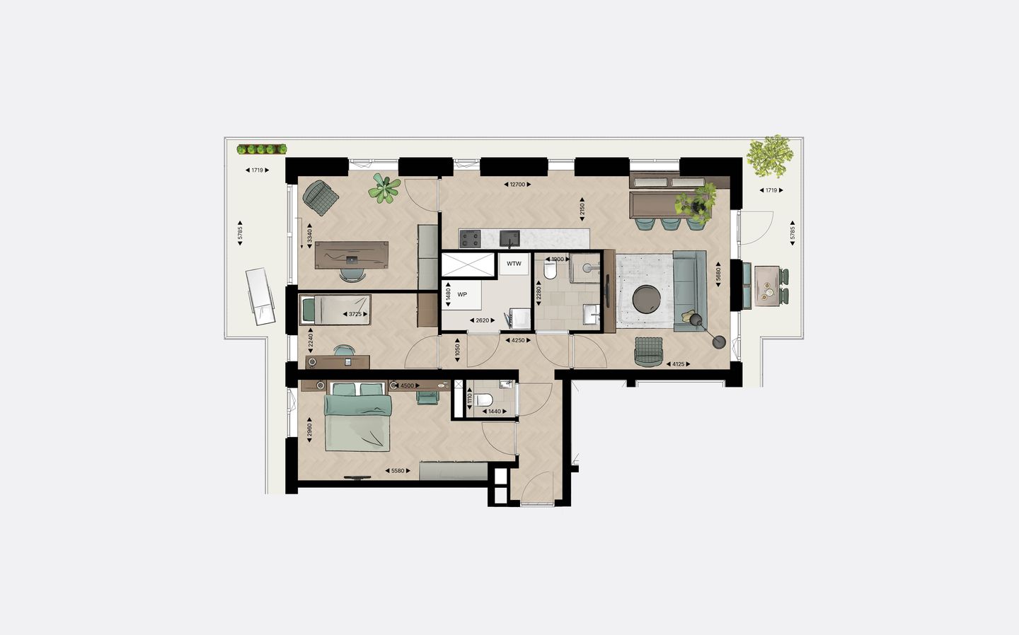 Foto 5 van Appartement type A (Bouwnr. 25)