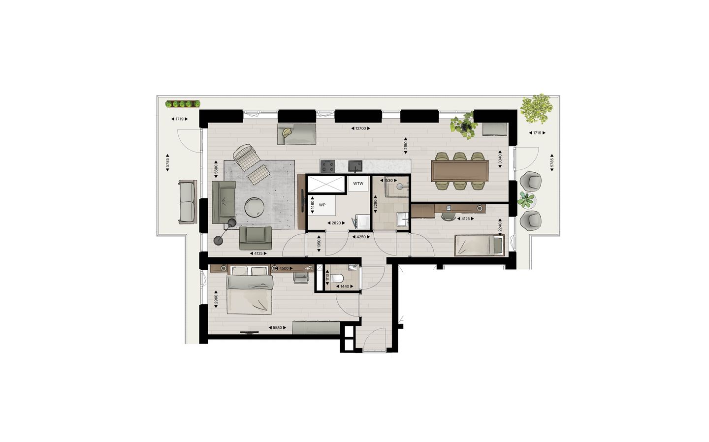 Foto 4 van Appartement type A (Bouwnr. 42)