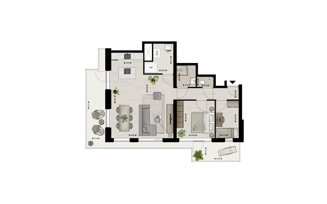 Foto 7 van Appartement type H (Bouwnr. 41)