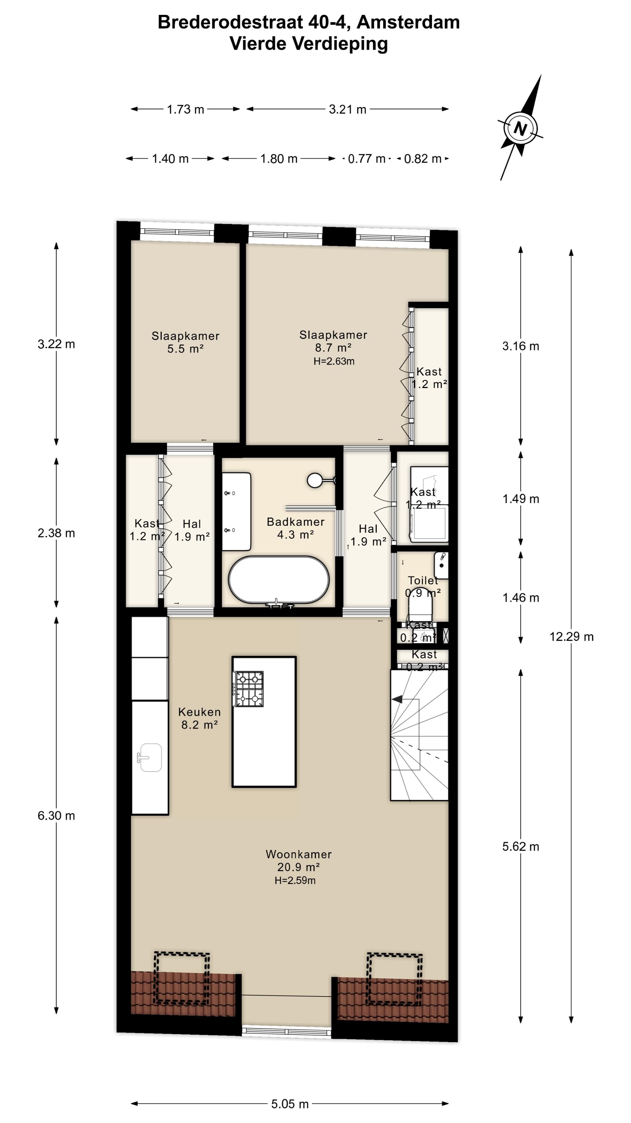 Photo 48 of Brederodestraat 40-4