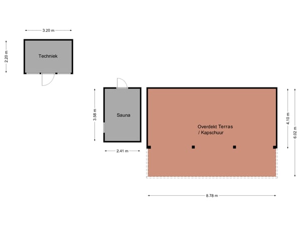 Overdekt terras / Wellness / Techniek