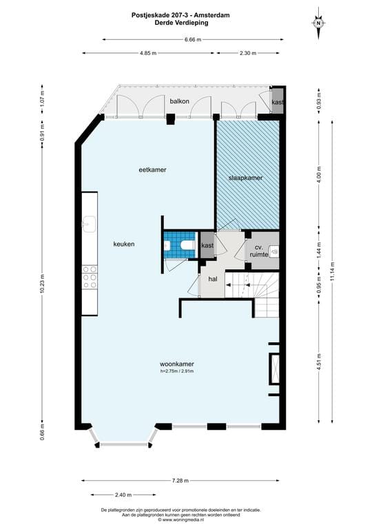 Foto 47 van Postjeskade 207-3