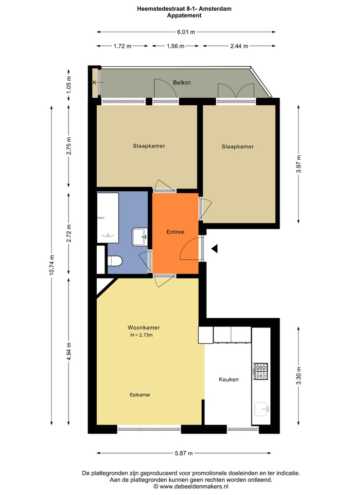 Foto 3 van Heemstedestraat 8-1