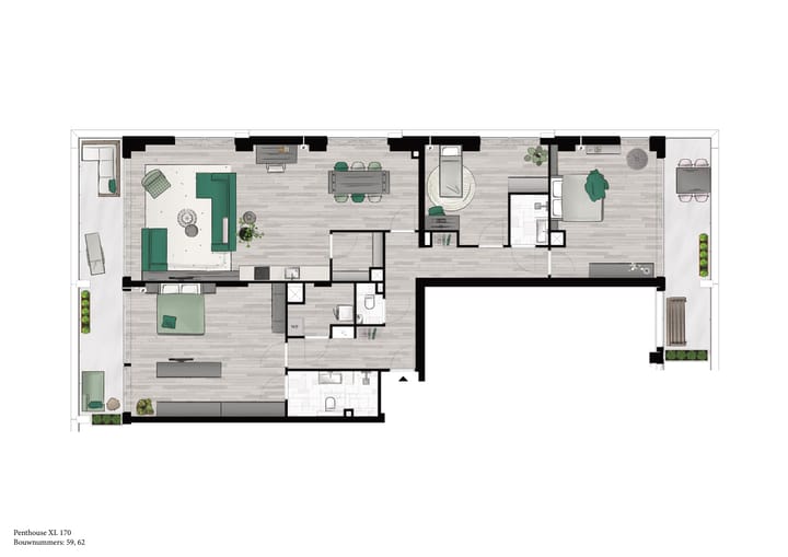 Foto 2 van Penthouse XL (Bouwnr. 59)