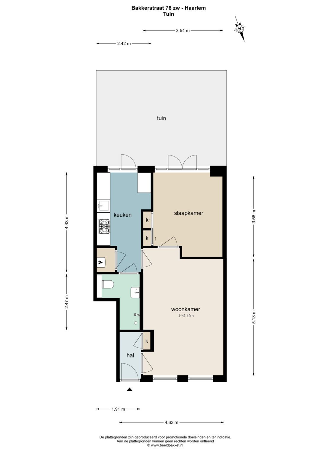 Foto 41 van Bakkerstraat 76-ZW