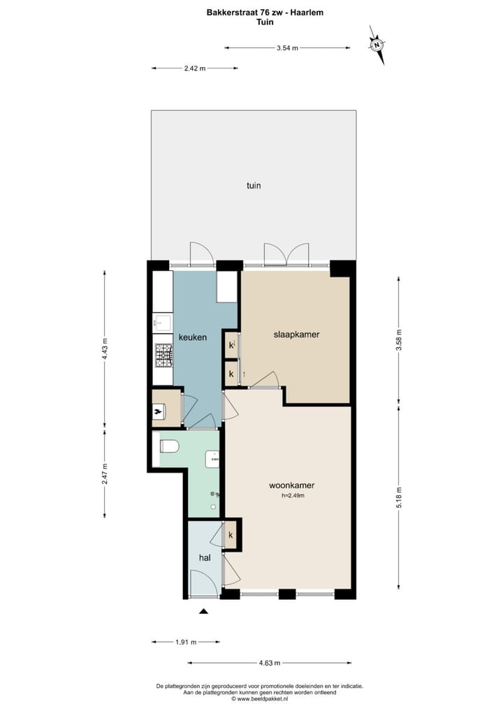 Foto 41 van Bakkerstraat 76-ZW