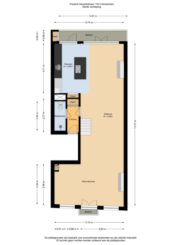 Foto 50 van Frederik Hendrikstraat 110-3