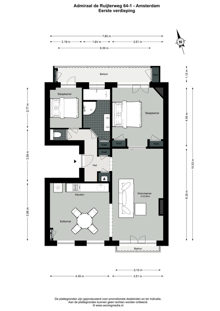 Foto 18 van Admiraal De Ruijterweg 64-1