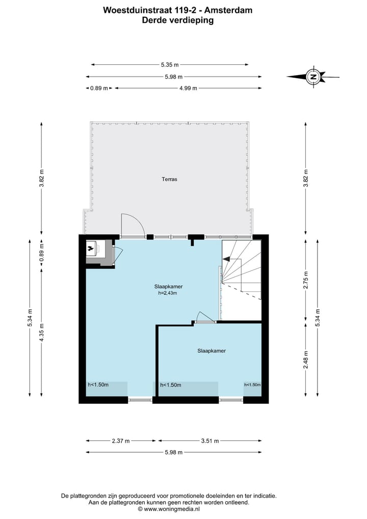 Foto 36 van Woestduinstraat 119-2