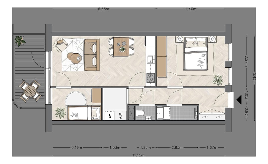Foto 2 van Frontier - bwnr 3 - Blok B App 60