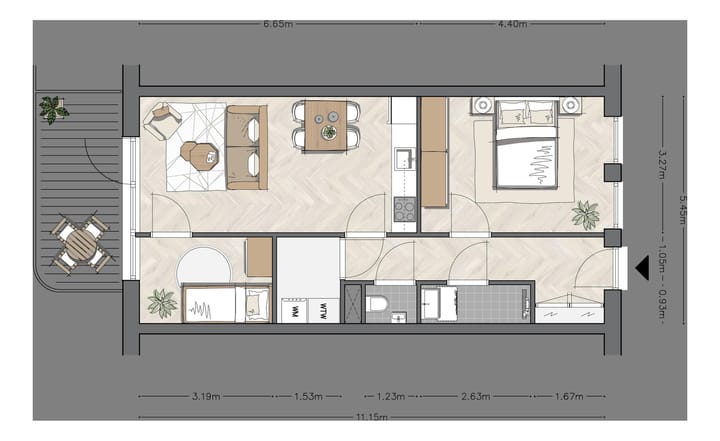 Foto 2 van Frontier - bwnr 3 - Blok B App 60