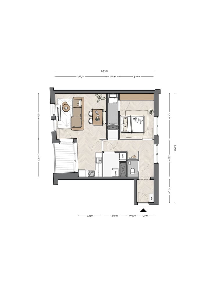 Foto 2 van Frontier - bwnr 31 - Blok B App 70