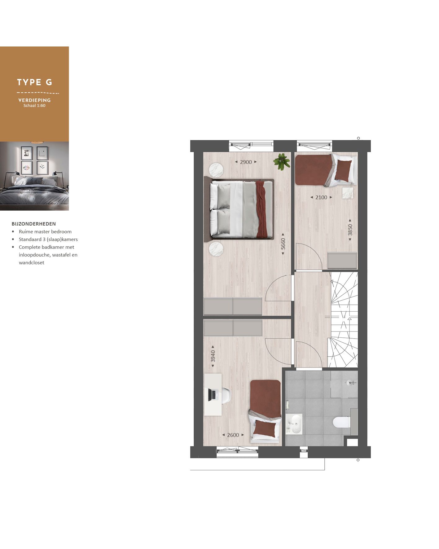 Foto 20 van Tussenwoning inclusief garage | Type G (Bouwnr. 513)