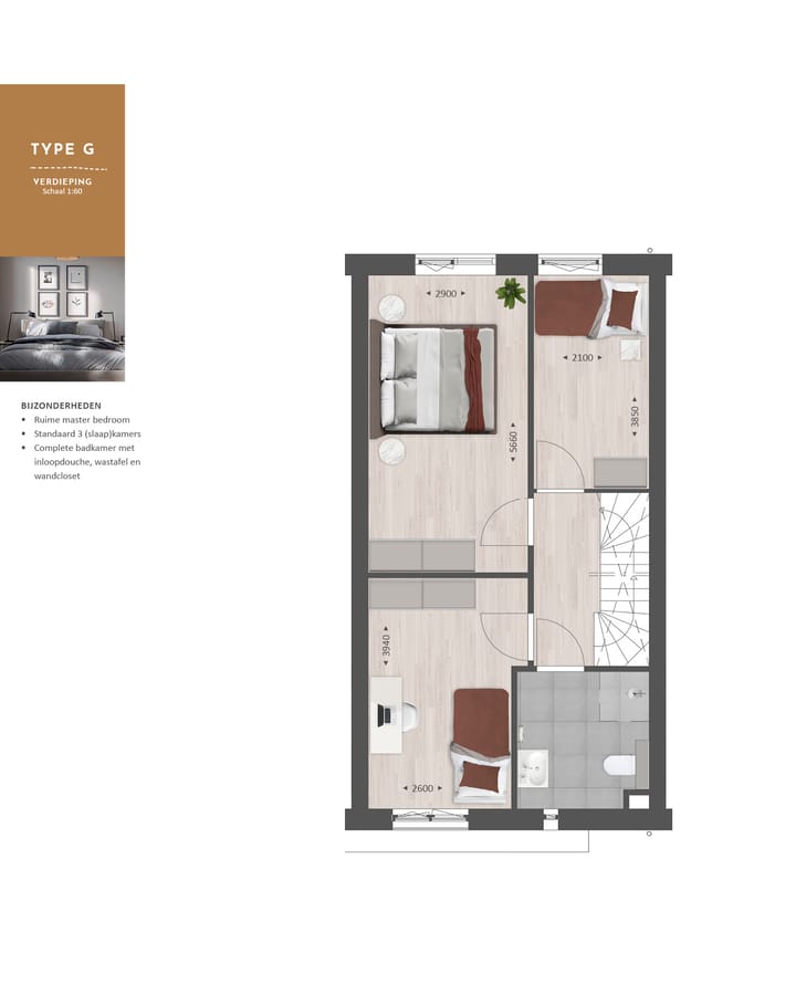 Foto 20 van Tussenwoning inclusief garage | Type G (Bouwnr. 513)