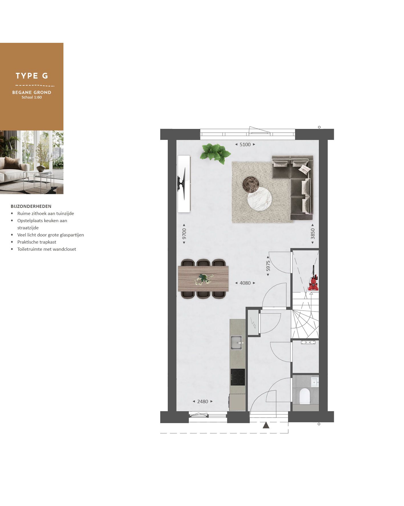 Foto 19 van Tussenwoning inclusief garage | Type G (Bouwnr. 515)
