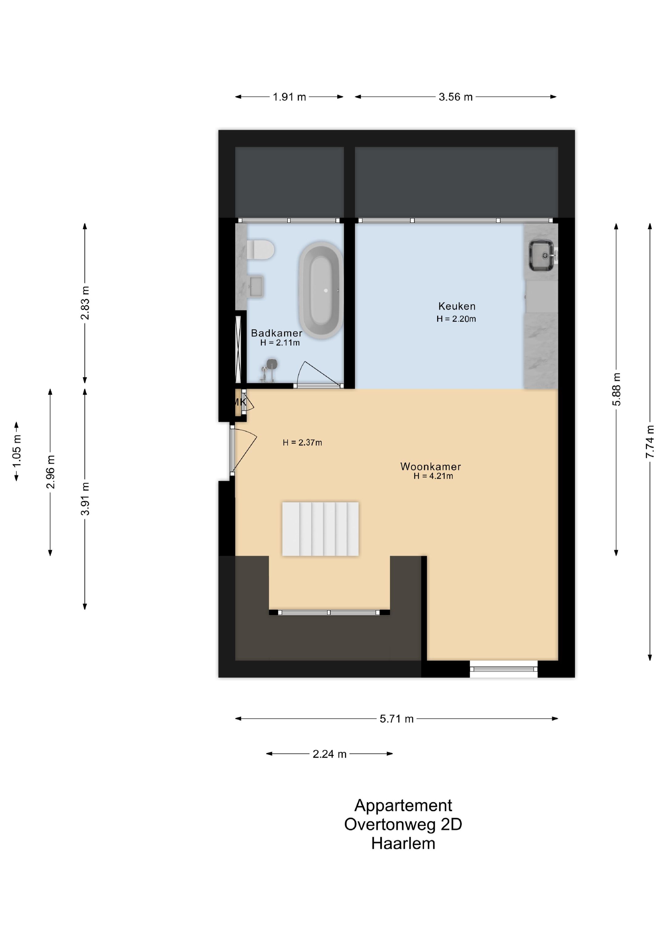 Foto 36 van Overtonweg 2-D