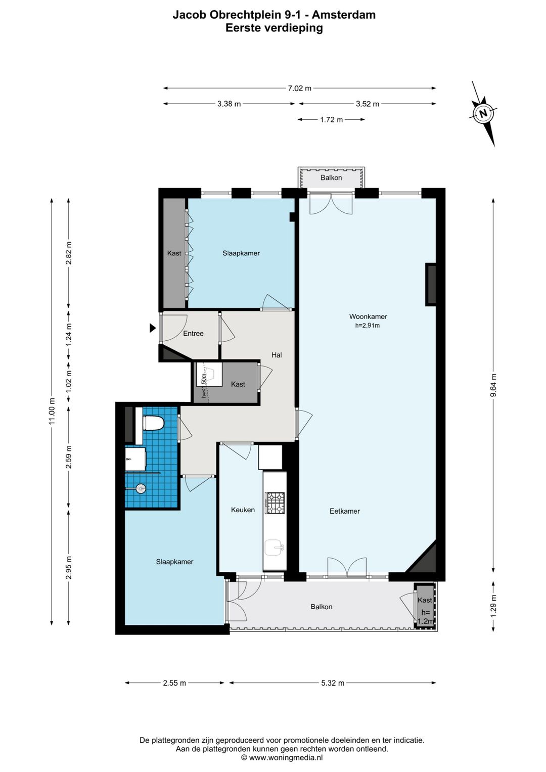 Foto 32 van Jacob Obrechtplein 9-1