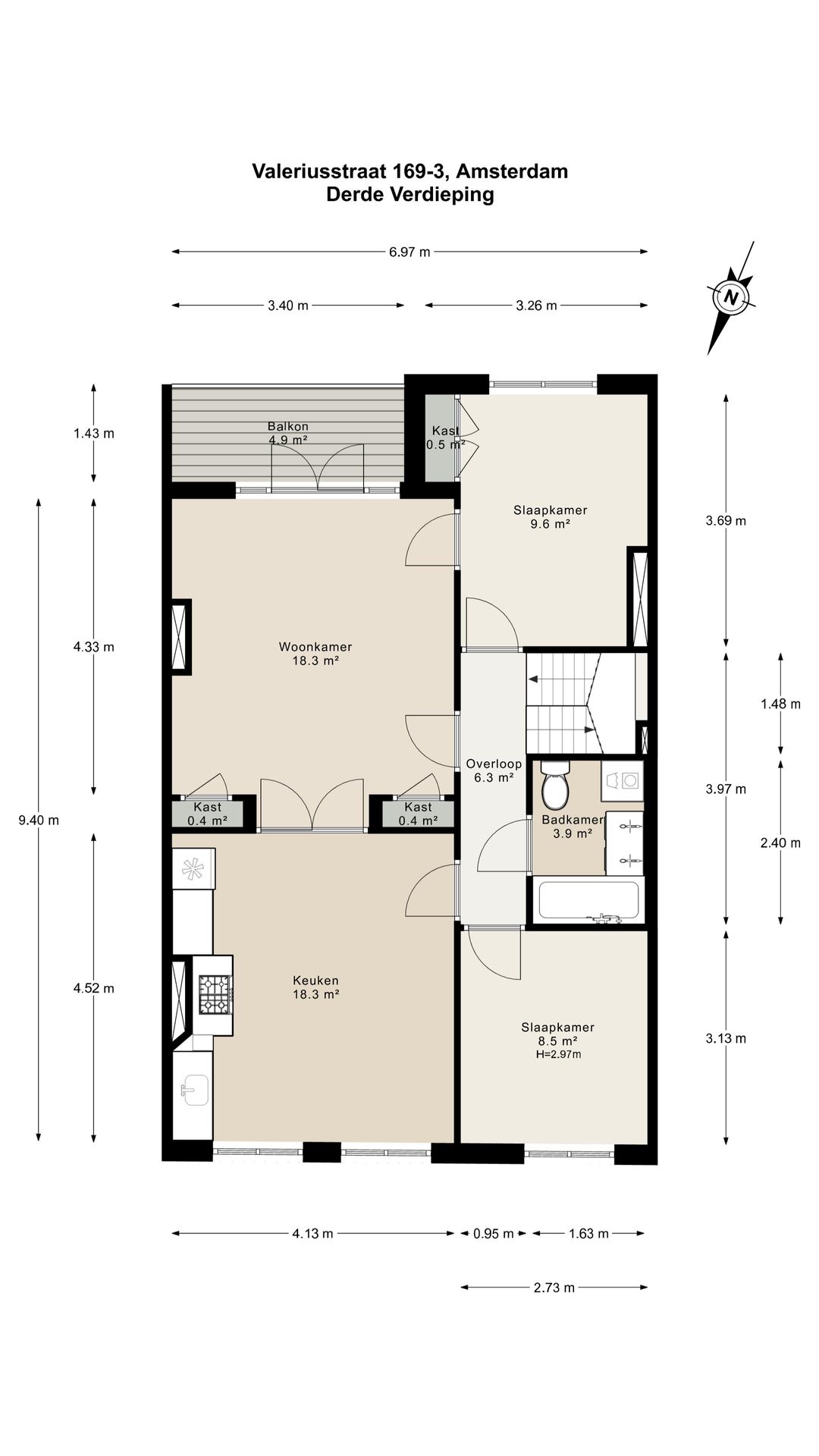 Foto 26 van Valeriusstraat 169-3