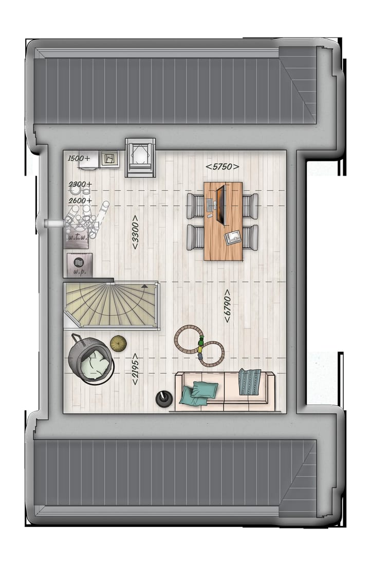Foto 7 van Twee onder één kapwoning 6.0 (Bouwnr. 53)