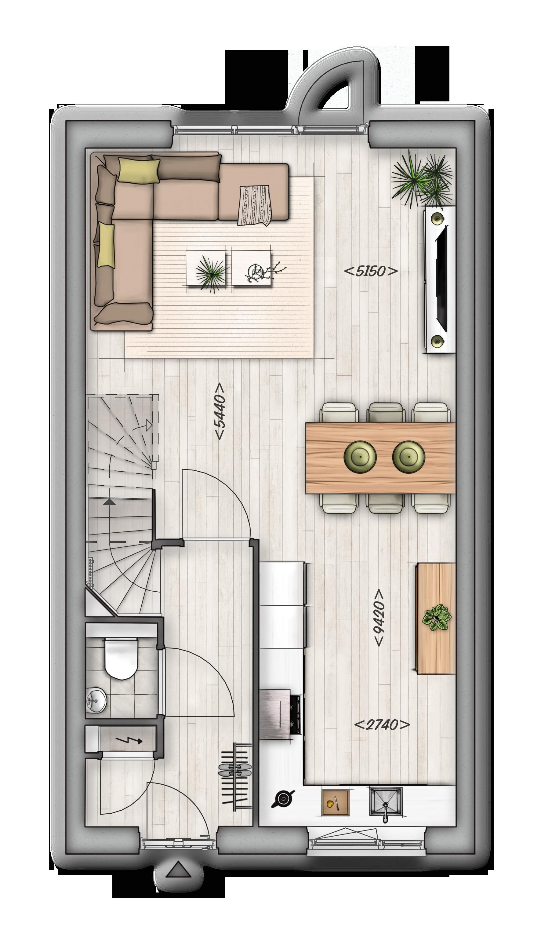 Photo 3 of Rijwoning 5.7 (Bouwnr. 1)