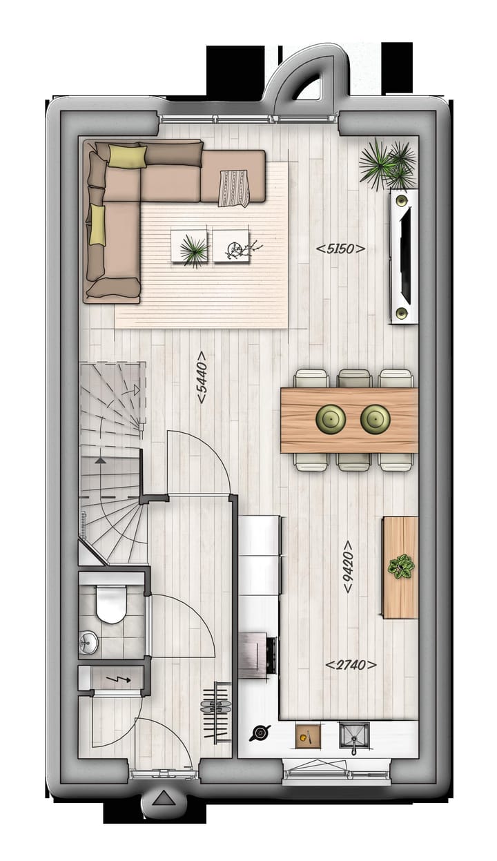 Foto 4 van Rijwoning 5.4 (Bouwnr. 7)