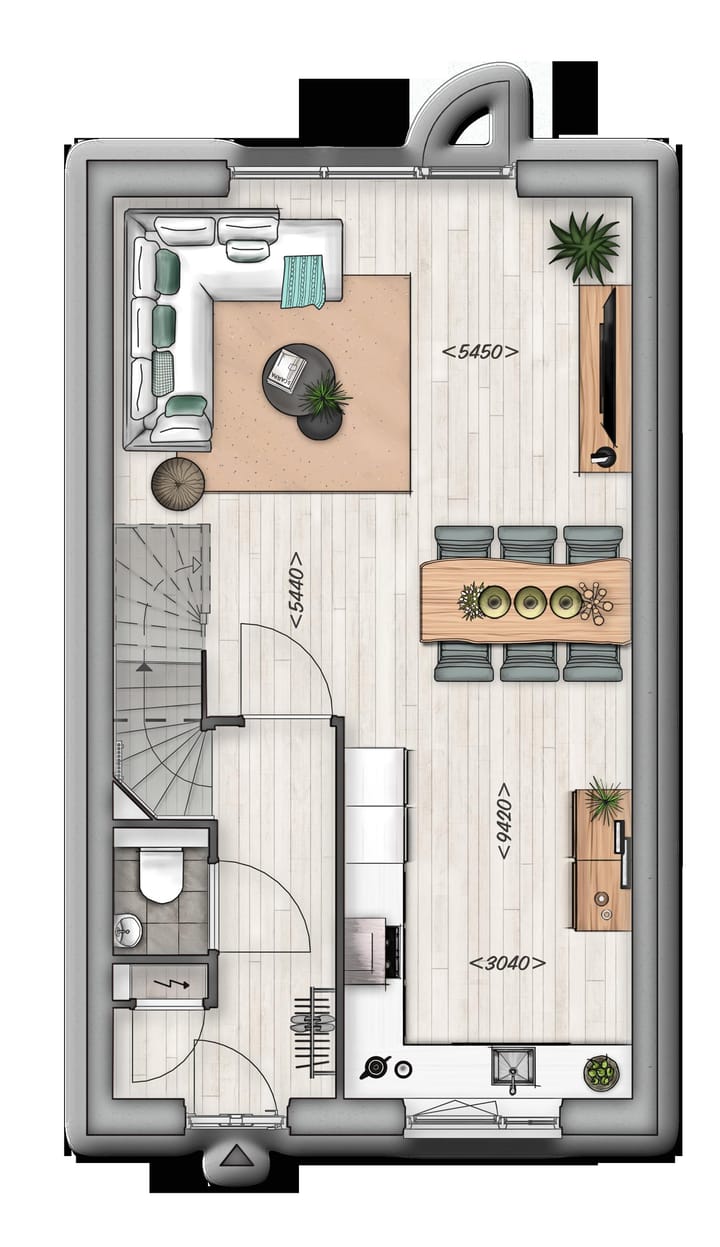 Photo 4 of Rijwoning 5.7 (Bouwnr. 42)