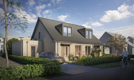 Foto van Portier woningen l Lijsterbes 2-onder-1-kapwoning