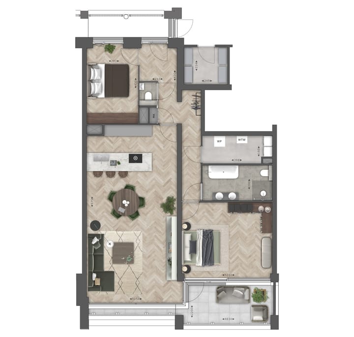 Foto 1 van Type E Woonlaag 2 (Bouwnr. 2.06)