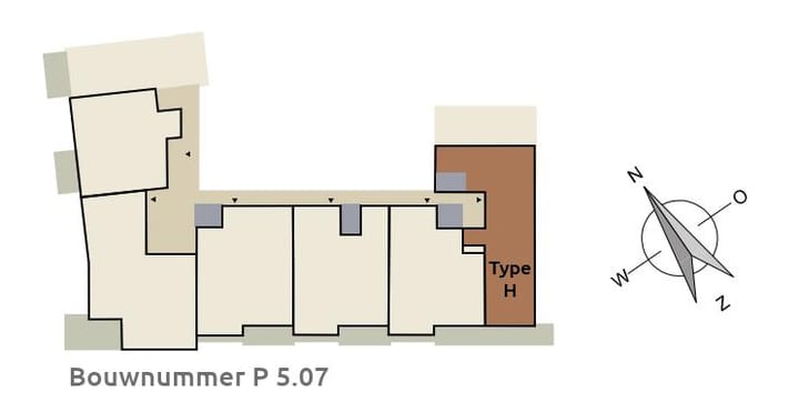Foto 7 van Type H HOEK Woonlaag 5 (Bouwnr. 5.07)