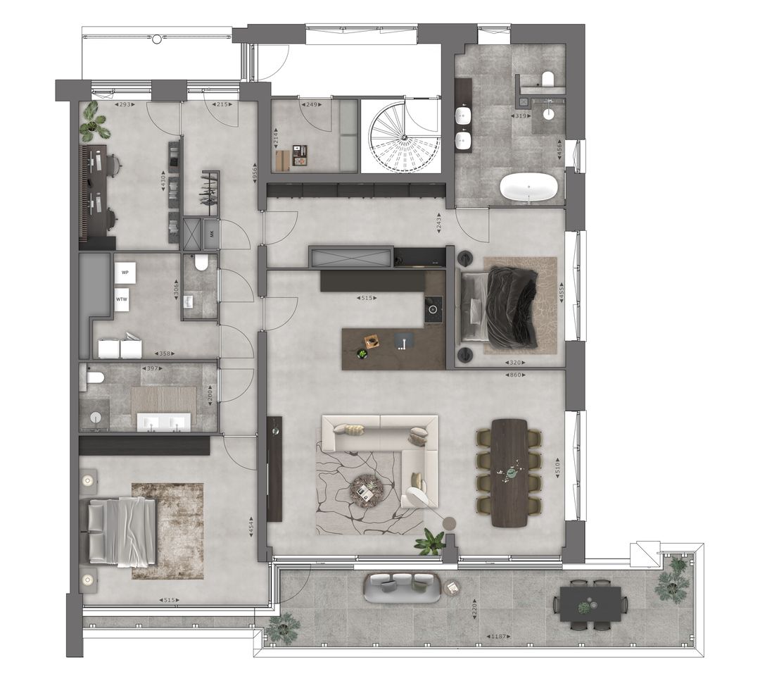 Foto 1 van Type PENTHOUSE Woonlaag 6 (Bouwnr. 6.05)