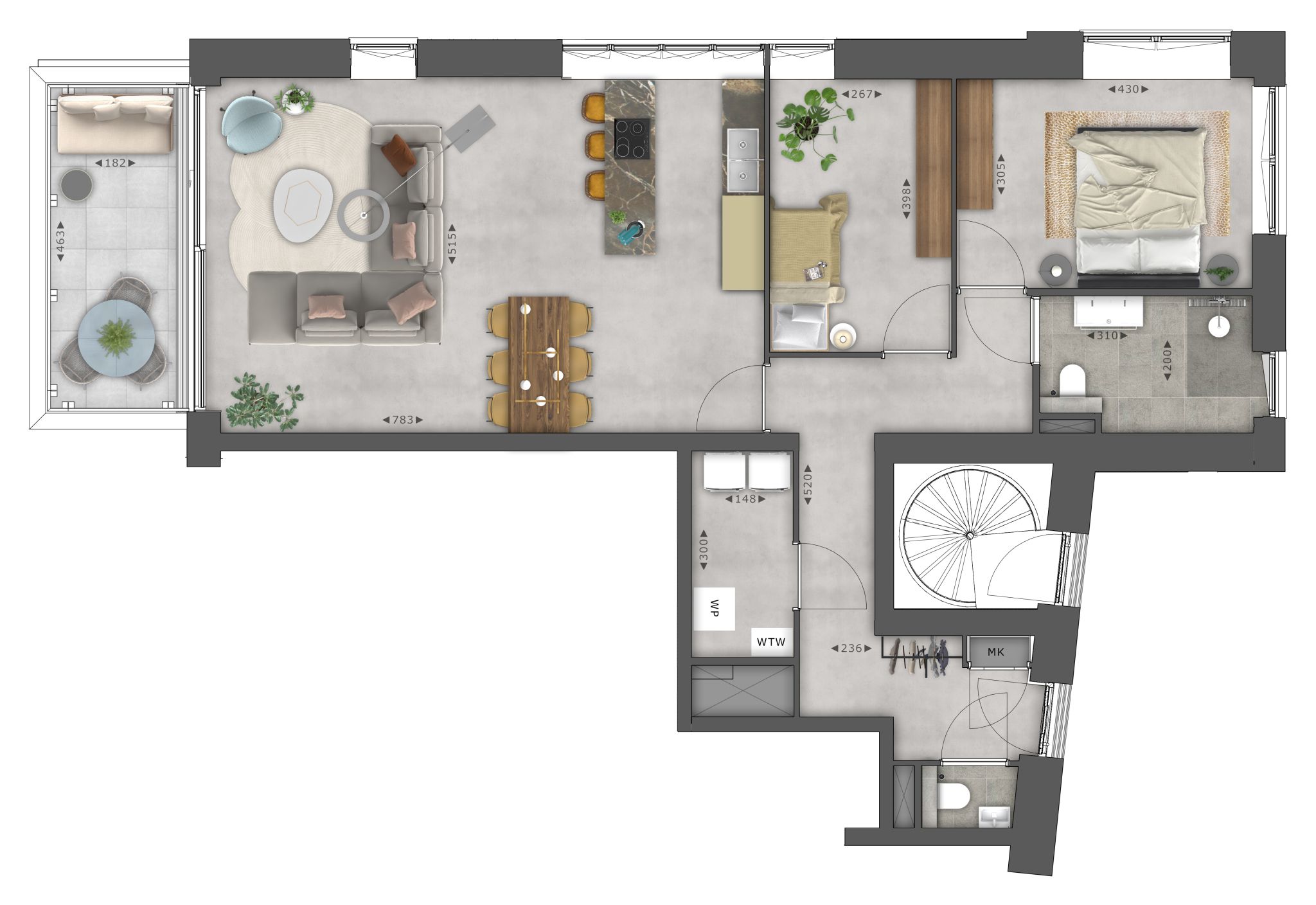 Type A Woonlaag 2 (Bouwnr. 2.01)  false