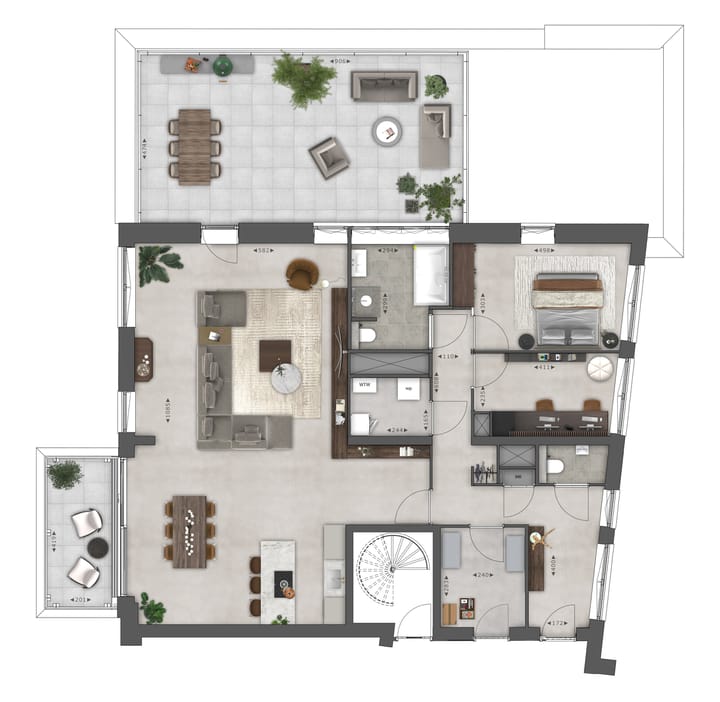 Foto 2 van Type I Woonlaag 6 (Bouwnr. 6.01)