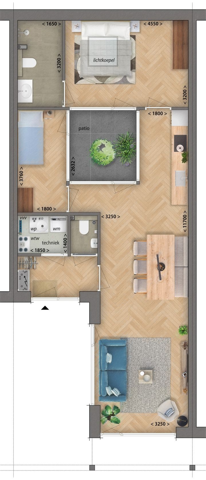 Foto 5 van Patiobungalow (Bouwnr. 5)