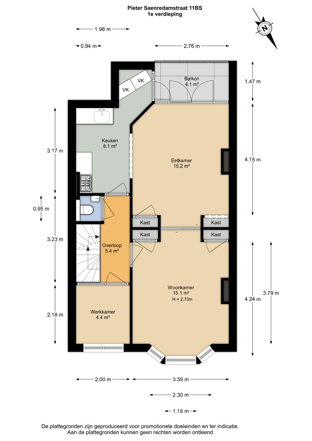 Photo 41 of Pieter Saenredamstraat 11-BS