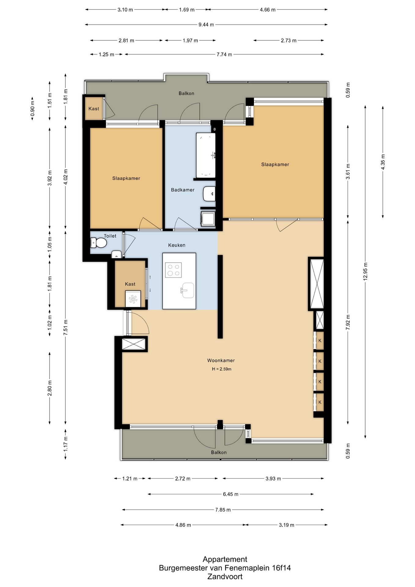 Foto 34 van Burgemeester van Fenemaplein 16-F14