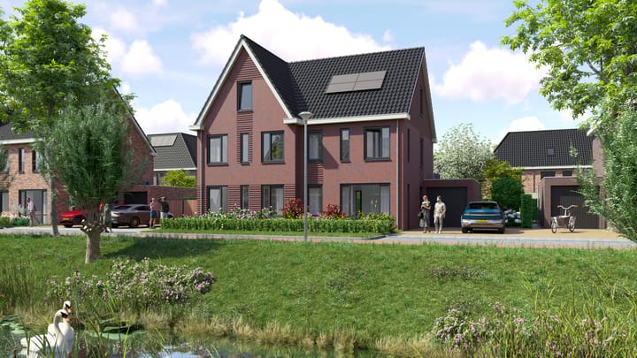 Foto 1 van Twee-onder-één-kapwoning - fase 3A (Bouwnr. 123)