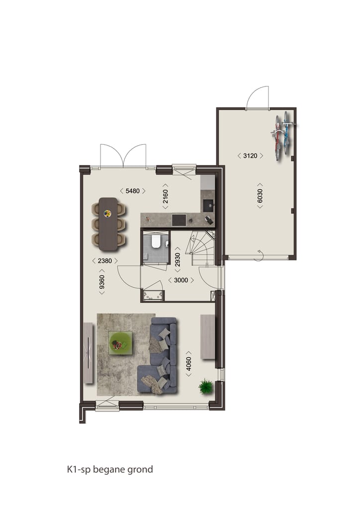 Foto 7 van Twee-onder-één-kapwoning - fase 3A (Bouwnr. 124)