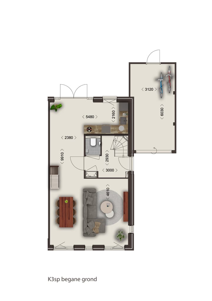 Foto 6 van Twee-onder-één-kapwoning - fase 3A (Bouwnr. 128)